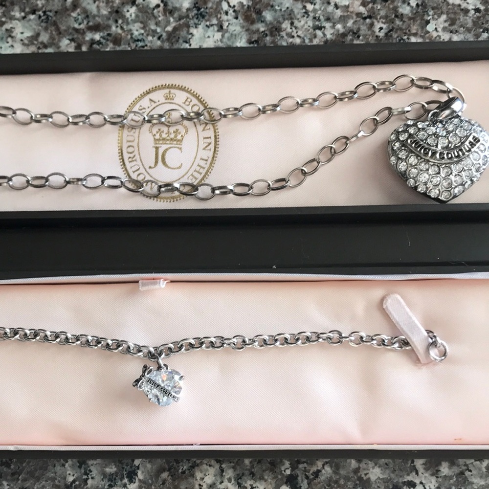 Juicy couture necklace and bracelet